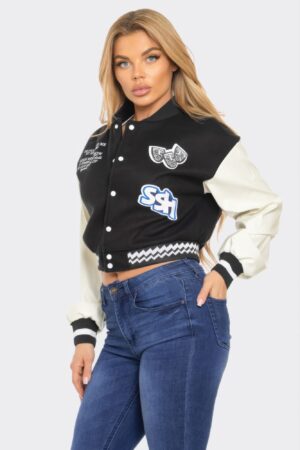 Varsity Patchwork Y2k Jacket