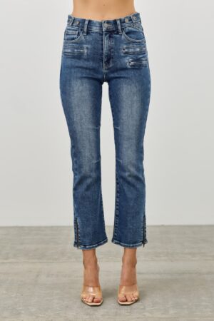 Mid Rise Skinny Crop Tummy Control