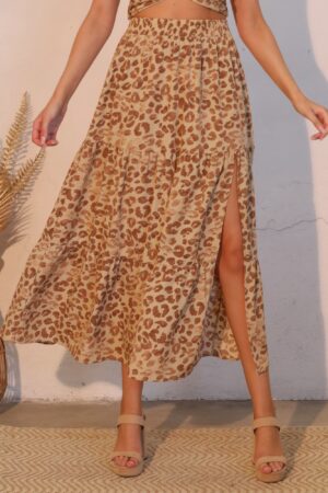 Wild Babe Tiered Maxi Skirt