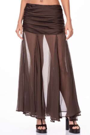 Mesh Maxi Skirt