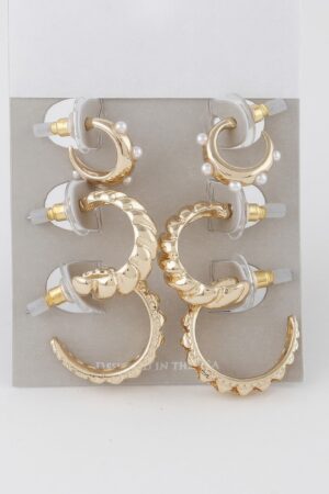 Multi Hoop Earrings Set