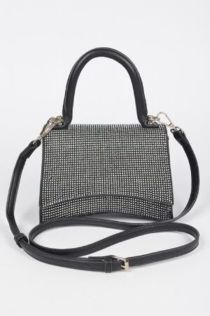 Rhinestone Top Handle Bag