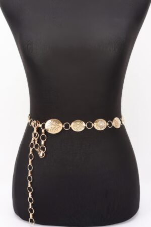 Floral Disc Chain Belt
