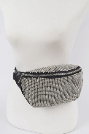 Rhinestone Mesh Fanny Pack