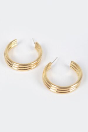 Triple Hoop Earring