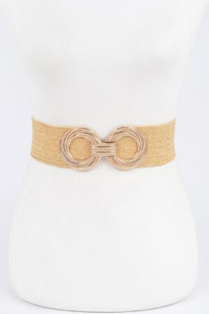 Metal Buckle Stretch Waist Belt