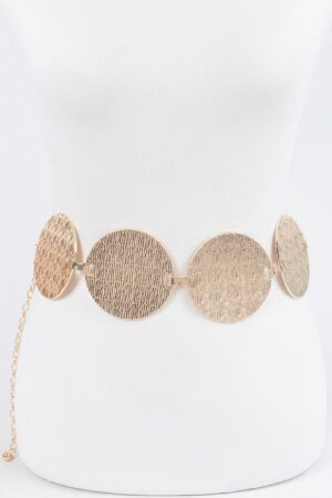 Iron Circular Plated Plus Size Belt