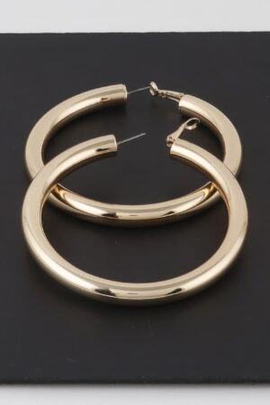 Sleek Tube Hoop Earrings